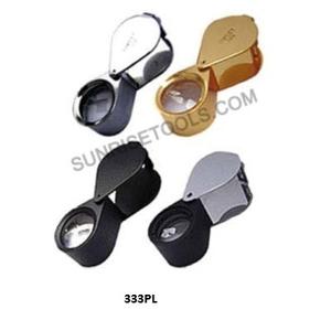 Loupe pour les yeux de haute qualité 10 X corps en plastique de type triplet (21mm) chromé ovale avec poignée en caoutchouc utilisé pour l'outil de fabrication de bijoux vente entière - Product Image 1