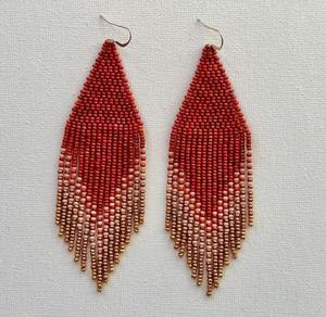 Pendientes Largos de Alta Calidad, Ligeros, Hechos a Mano, con Cuentas de Semillas, Estilo Floral, Bordado de Poliéster Intrincado, para Mujer - Product Image 5