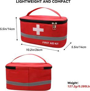 Essential First Aid Storage <b>Bag</b> Polyester Vintage Portable Pouch for Outdoor Travel Car Camping Hiking and Home Use - Product Image 5