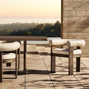 2024 Decoout Venta caliente Estilo moderno Aluminio Moderno Juego de comedor al aire libre Mesa y silla - Product Image 1
