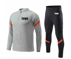Ropa de entrenamiento con capucha y cremallera de 2 piezas de invierno de lujo, logotipos personalizados, diamantes de imitación, nombre del equipo, logotipos, conjunto de Fitness, chándal de lana - Product Image 4