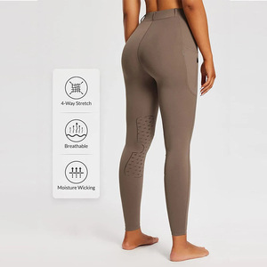 Women's Anti-Slip Silicone Equestrian Sports Pants/Tights Durable Quick-Drying Jodhpur <b>Leggings</b> Riding Horse Spandex Material - Product Image 4