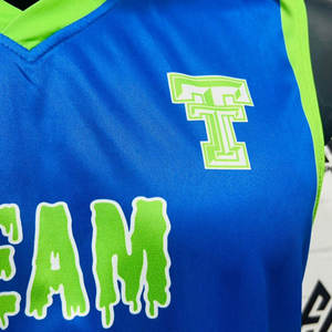 ออกแบบชุดบาสเก็ตบอลของคุณเอง 100% โพลีเอสเตอร์ ระบายอากาศได้ดี สไตล์ล่าสุด ชุดบาสเก็ตบอลคุณภาพดีที่สุด - Product Image 6