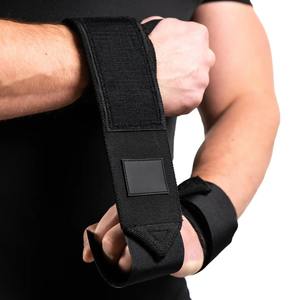 Muñequeras acolchadas de tela de poliéster de neopreno para Fitness Correas de levantamiento impresas para entrenamiento con pesas - Product Image 6