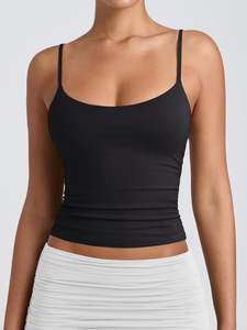 Camisole en dentelle de coton pour femmes, sans manches, bretelles souples, extensible, respirante, séchage rapide, confortable, décontractée, à porter tous les jours, sous-vêtement, débardeur - Product Image 3