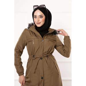 กระเป๋าผูกเอวรายละเอียดเสื้อสีน้ำตาล - Product Image 1