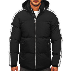 Wholesale Custom Coated Nylon Stand Collar Eco-Friendly Puffer <b>Jacket</b> for Men <b>Winter</b> Solid Colors <b>Waterproof</b> Breathable OEM - Product Image 4