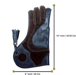 Service OEM disponible Nouveau design Gants de fauconnerie en cuir nubuck en peau de vache à gauche pour la chasse à l'aigle Arbre en carbone - Product Image 3