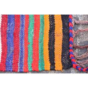 Tapis en laine beige ethnique classique 5.6x10.8 pieds Vintage Style turc Patchwork Rectangle Design pour salon couloir Latex - Product Image 5