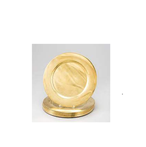 Assiettes de présentation en laiton doré personnalisées en gros pour la salle à manger assiette de mariage et à la main à bas prix - Product Image 4