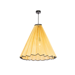 Lámpara de ratán con forma de cono para decoración del hogar, luz colgante de ratán, diseño creativo, venta al por mayor - Product Image 1