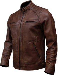 OEM Service Custom Outdoor Wears leather <b>jackets</b> Fashion <b>Men</b> 2025 wholesale Best Design High Quality Winter Leather <b>Jacket</b> - Product Image 2
