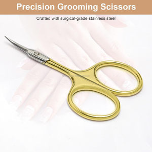 Vente directe usine : Ciseaux à cuticules russes en acier inoxydable pour manucure, coupe facile, pour peaux mortes, logo personnalisé - Product Image 4