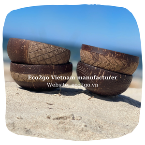 Petit bol vietnamien en coquille de noix de coco, pour bougie avec Logo Laser fabriqué par ec2go vietnamien pour utiliser à la maison et au Restaurant, meilleure vente - Product Image 3