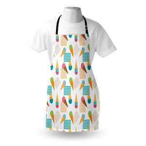 Tablier de cuisine 100% pur coton Logo personnalisé Fournisseur de tabliers de cuisine en vrac Fabricant indien - Product Image 1