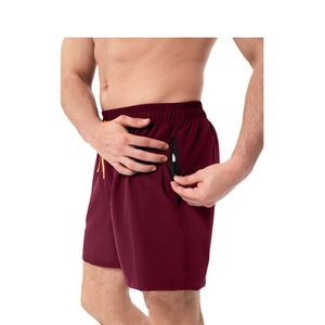 Short d'entraînement d'été double couche pour homme High Street Collants de fitness à séchage rapide Spandex Polyester Respirant Sports Eco-Friendly - Product Image 4