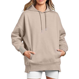 เสื้อฮู้ดดี้โอเวอร์ไซส์คุณภาพพรีเมียมสำหรับผู้หญิง  ฤดูใบไม้ร่วง ฤดูหนาว สวมใส่สบาย แขนยาว ตกแต่งด้วยลายปัก เนื้อผ้านุ่ม - Product Image 2
