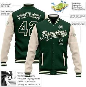 Custom Brand Baseball Varsity <b>Outdoor</b> Sports Winter Leather Jacket For Men Varsity Jacket College Baseball Jacket For Men - Product Image 5