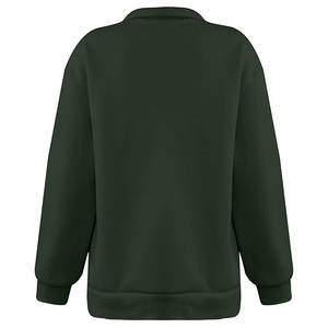 Sweat à capuche personnalisé unisexe lavé à l'acide avec demi-fermeture éclair de haute qualité 100% coton tissu éponge sweat-shirt d'hiver brodé de couleur unie long - Product Image 3