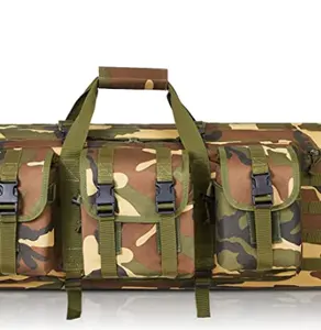 Yumuşak tüfek kılıfı 32 ''36" 42 "48'' taktik uzun çift tüfek sırt çantası Gun çanta avcılık çekim çaldı kilitlenebilir fermuarlı çanta