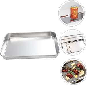 Banqute en acier inoxydable, 1 pièce, récipient alimentaire, assiette de service en acier inoxydable, plateau à fruits, plateau à bijoux - Product Image 4