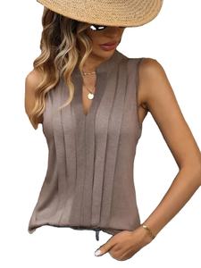 Camiseta sin Mangas Casual de Verano para Mujer, 100% Algodón, Transpirable, de Secado Rápido, Talla Grande, Corte Holgado - Product Image 3