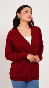 Cardigans en laine pour femmes Cardigan rayé à col en V décontracté pour femmes Pull à manches longues de saison à simple boutonnage Cardigan pour femmes - Product Image 2