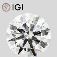 Diamant de laboratoire rond de 4 carats, D VVS1 VVS2 VS1 VS2, taille brillant, certifié IGI