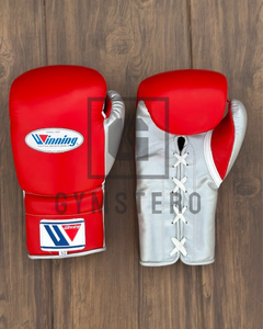 Gants de boxe de haute qualité personnalisables de qualité supérieure à doigts entiers en cuir véritable avec sangle de poignet réglable et crochet Arts martiaux - Product Image 1