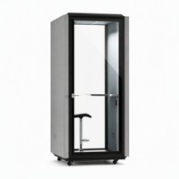 Cabine de travail insonorisée mobile, cabine acoustique pour bureau à domicile et studio