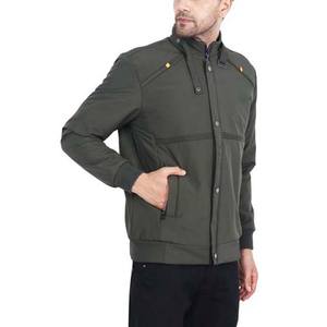 Chaqueta de bombardero de gran tamaño para hombre, chaquetas de bombardero de nailon de poliéster impermeables a prueba de viento de Color sólido de alta calidad personalizadas - Product Image 2