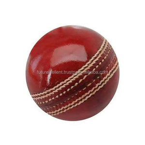 Balle en cuir dur de cricket professionnel de haute qualité balle de match de Offre Spéciale faite à la main au Pakistan - Product Image 4