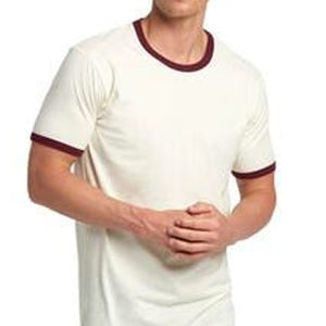 Personalizado siguiente nivel Ringer Tri-blend camiseta al por mayor de los hombres Casual Slim Fit básico de manga corta de moda Ringer cuello redondo Camiseta - Product Image 5