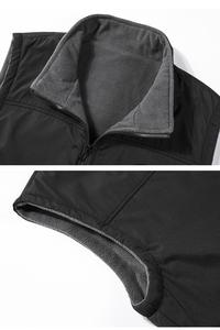 Gilet d'hiver décontracté léger réversible respirant sans manches fermeture éclair Alternative à la mode aux vêtements d'extérieur lourds - Product Image 2