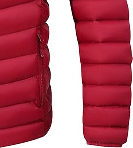 Nouvel arrivage de blouson bombardier d'hiver pour hommes veste Streetwear à fermeture éclair et col montant logo imperméable à l'avant - Product Image 5