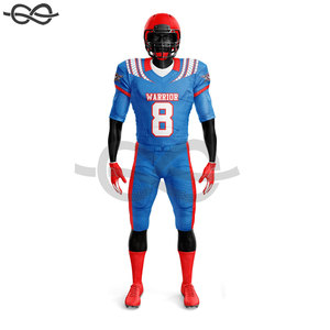 American Football Uniform Set with Breathable Short Sleeve Jerseys and <b>Padded</b> <b>Pants</b> Customizable - Product Image 2