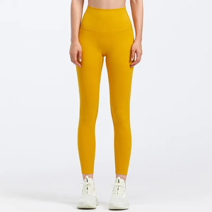 Women's Custom Fitness Wear High Quality <b>Leggings</b> in Solid <b>Pattern</b> with Scrunch Butt Feature Available in Different Sizes - Product Image 5