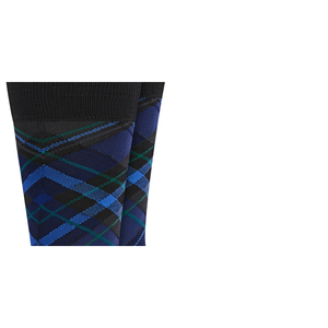 Calzini Perry Ellis da uomo in microfibra a quadri, traspiranti, usa e getta, taglia unica, vestibilità regolare con logo sul fondo, stile sportivo quotidiano, colore nero - Product Image 2