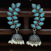 Boucles d'oreilles Jhumka oxydées Jhumki bijoux indiens léger danse demoiselles d'honneur cadeaux décontracté fête porter à la main produit en vrac