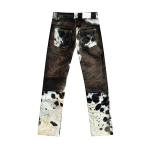 Pantalon en cuir de vachette unisexe de haute qualité, service OEM/ODM personnalisé, quantité en gros, pantalon en cuir de vachette pour homme - Product Image 4