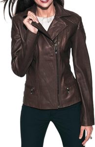 Nouvelle veste en cuir respirante pour femmes avec logo personnalisé sur le devant, cuir véritable de qualité supérieure, best-seller pour les vêtements d'extérieur - Product Image 3