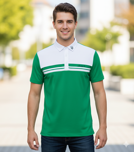 Handee-Camiseta de golf de manga corta para hombre, camisa de secado rápido a rayas de alta calidad, diseño deportivo personalizable - Product Image 5