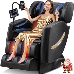 Fauteuil de massage avec oxygène négatif, réglage automatique des épaules, fauteuil de massage électrique inclinable pour tout le corps avec gravité zéro - Product Image 1