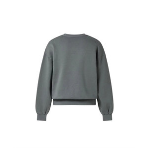 Sudadera de mujer al por mayor jersey de lana de algodón liso OEM ODM proveedor a granel top de mujer con logotipo personalizado - Product Image 4