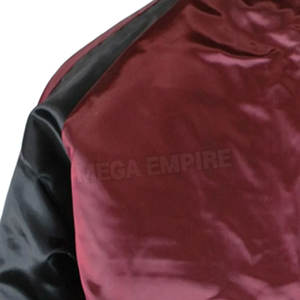 Veste en satin style High Street pour hommes, matériau solide avec col montant, top des ventes, marque privée, haut d'hiver avec logo sur le devant - Product Image 6