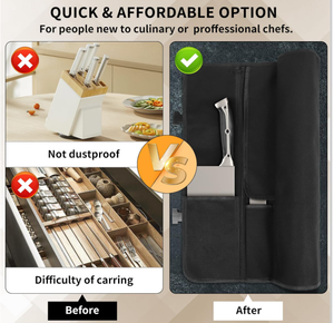 กระเป๋าม้วนหนังทันสมัยปรับแต่งได้เป็นมิตรกับสิ่งแวดล้อมพร้อมอุปกรณ์เสริมสำหรับเชฟแบบมีหัวเข็มขัด - Product Image 2