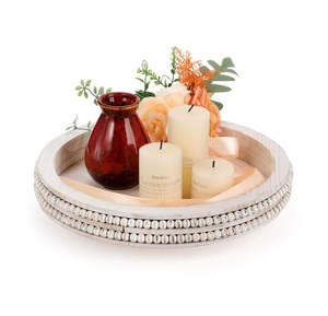 ถาดเสิร์ฟไม้สไตล์บ้านไร่พร้อมขอบที่มีปัญหาและรูปลักษณ์ที่เรียบง่ายเหมาะสำหรับงานแต่งงานของประเทศหรืองานชุมนุมที่บ้าน - Product Image 6