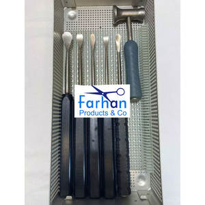 ชุดเครื่องมือผ่าตัดกระดูกสันหลังแบบแมนนวล Cobb Elevator Spine Surgical Orthopedic Instruments Set ทำจากสแตนเลสสตีล ได้มาตรฐาน MOL ชุด 6 ชิ้น สีดำ - Product Image 2