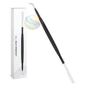 ที่ดัดขนตาสแตนเลสสีดำด้านระดับพรีเมียม  โลโก้สั่งทำได้  เครื่องมือเสริมความงามแบบใช้ซ้ำได้  เครื่องมือดัดขนตาสีดำด้านสุดหรู - Product Image 4