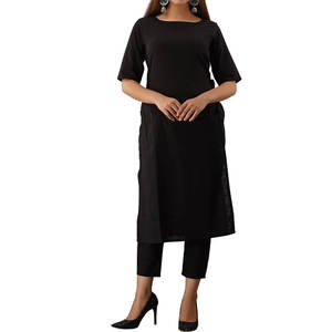 Lino bordado Shalwar Kameez para adultos Patiala rojo Shalwar con camisa de algodón señoras Salwar Kameez ropa India pakistaní - Product Image 6